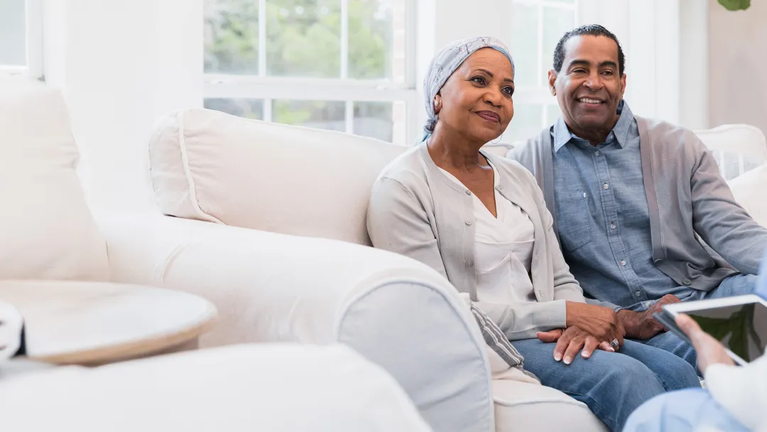 couple sitting on couch