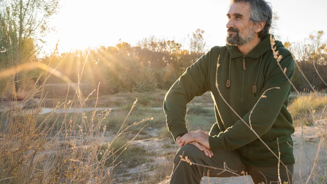 man outdoors