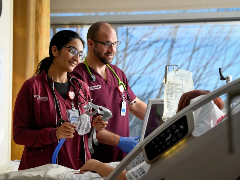 UChicago Medicine AdventHealth Nurses Helping Patient in ER